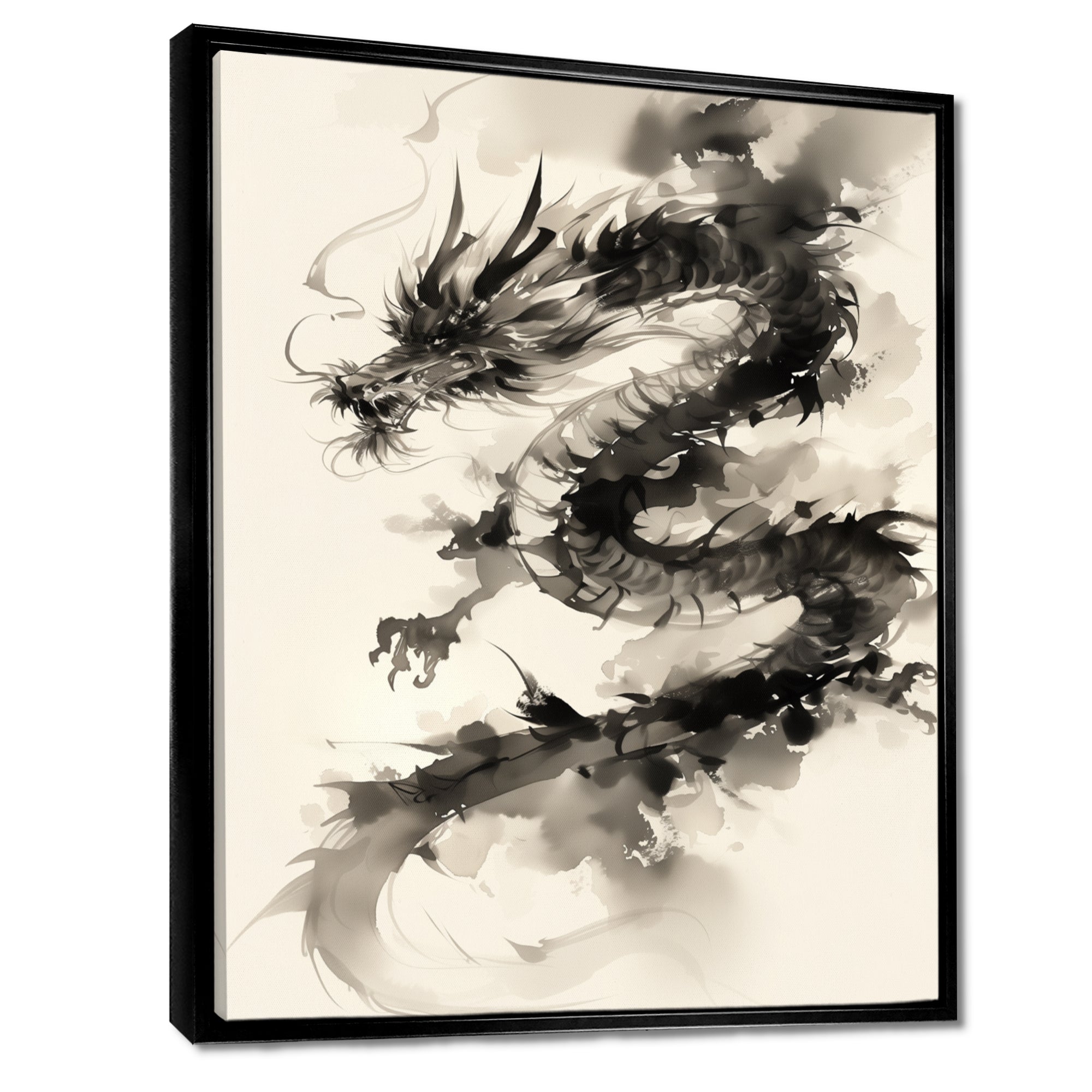 Chinese dragon portrait - Dragons Wall Art Prints