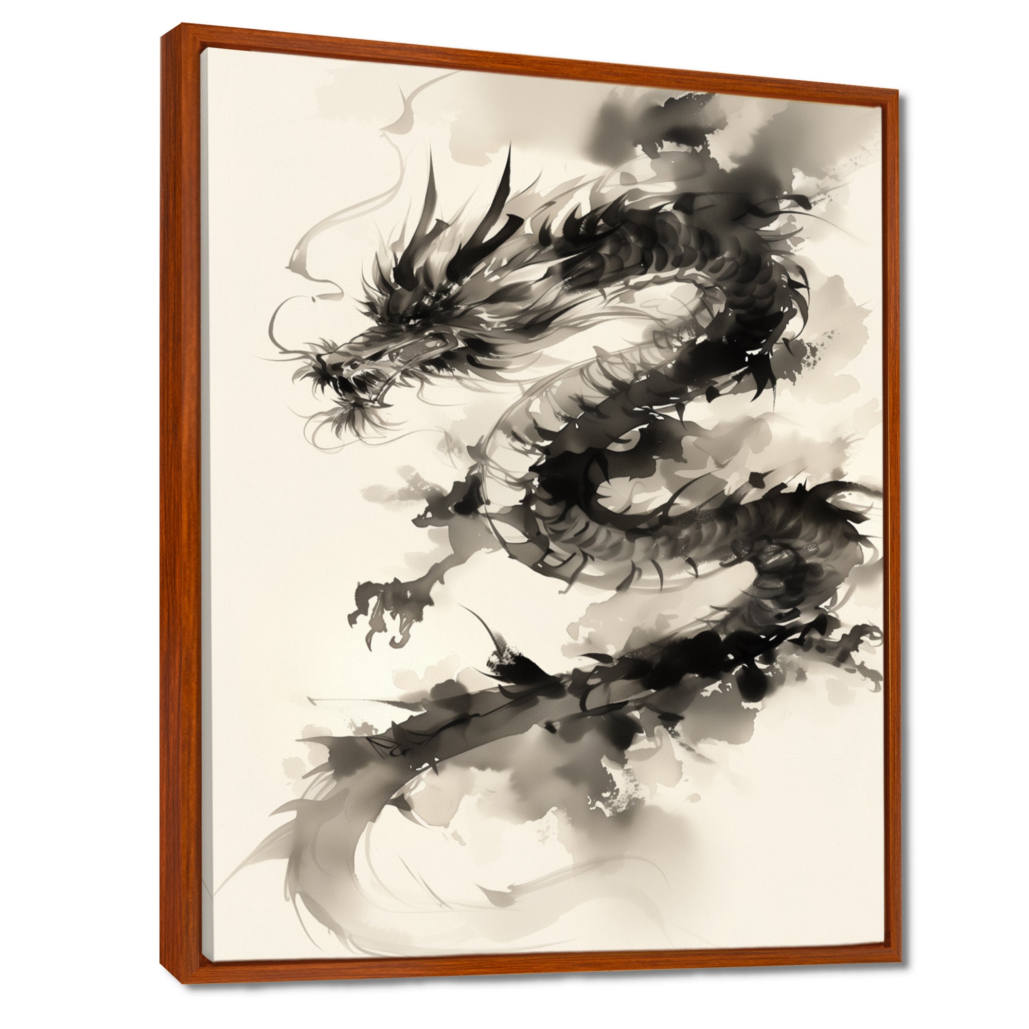 Chinese dragon portrait - Dragons Wall Art Prints