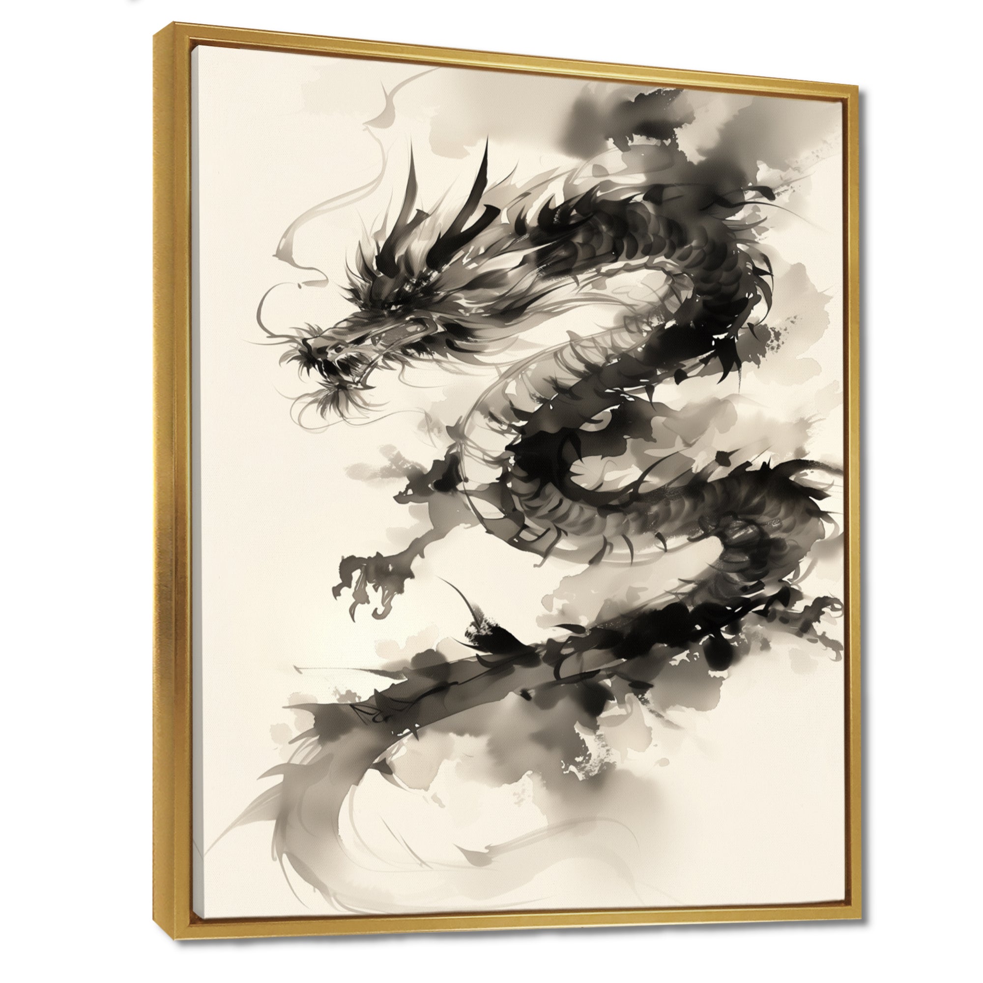 Chinese dragon portrait - Dragons Wall Art Prints
