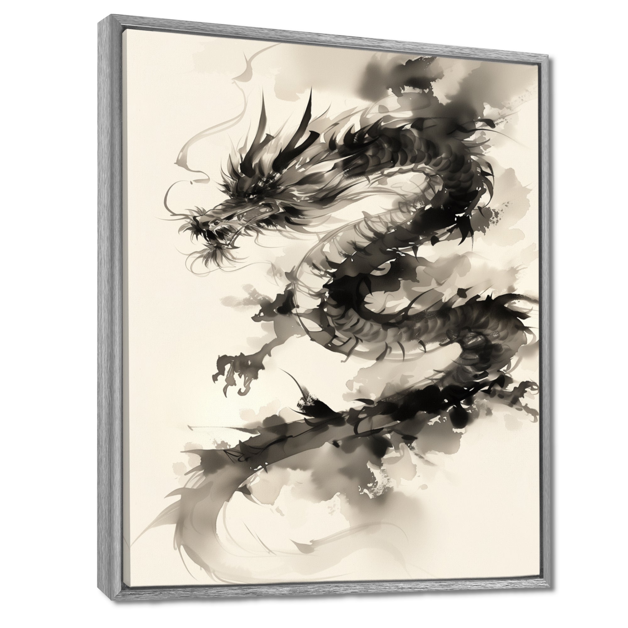 Chinese dragon portrait - Dragons Wall Art Prints