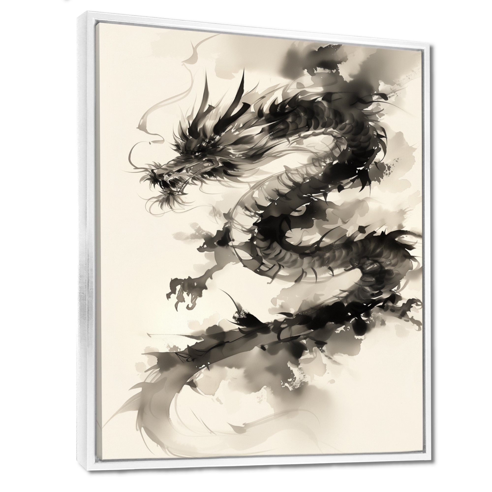 Chinese dragon portrait - Dragons Wall Art Prints