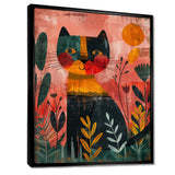 Cheetah in the African rainforest - Pink Cheetah Wall Art