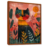 Cheetah in the African rainforest - Pink Cheetah Wall Art