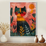 Cheetah in the African rainforest - Pink Cheetah Wall Art