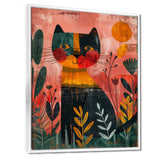 Cheetah in the African rainforest - Pink Cheetah Wall Art