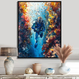 Snorkeling In The Great Barrier Reef I - Snorkeling Canvas Wall Art