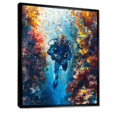 Snorkeling In The Great Barrier Reef I - Snorkeling Canvas Wall Art
