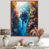 Snorkeling In The Great Barrier Reef I - Snorkeling Canvas Wall Art