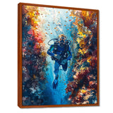 Snorkeling In The Great Barrier Reef I - Snorkeling Canvas Wall Art
