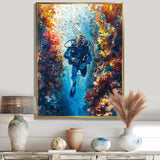 Snorkeling In The Great Barrier Reef I - Snorkeling Canvas Wall Art