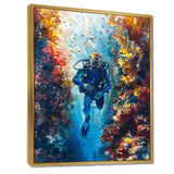 Snorkeling In The Great Barrier Reef I - Snorkeling Canvas Wall Art