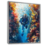 Snorkeling In The Great Barrier Reef I - Snorkeling Canvas Wall Art