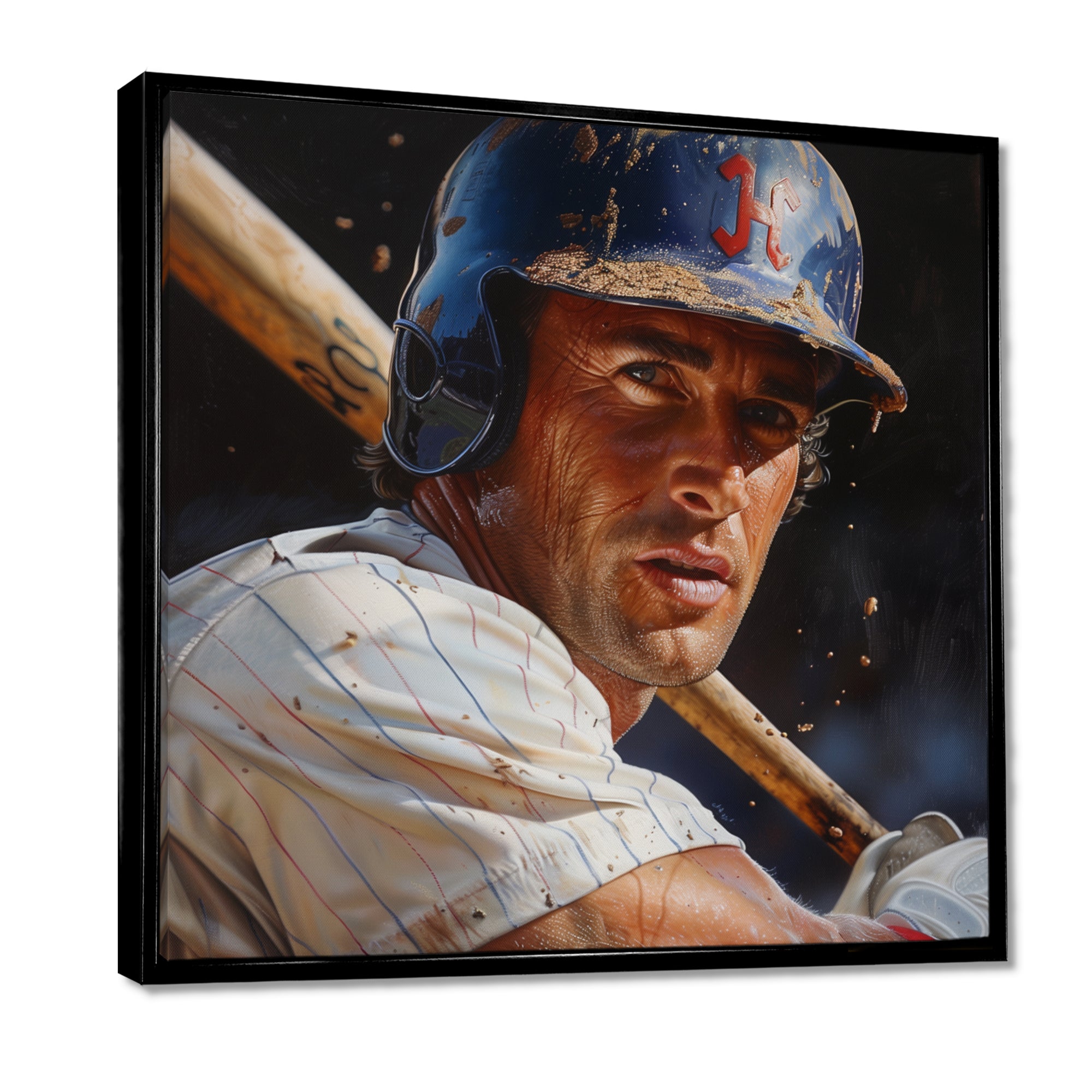 Baseball Player At The Pitch I - Sport Baseball Canvas Wall Art