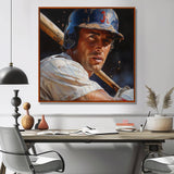Baseball Player At The Pitch I - Sport Baseball Canvas Wall Art