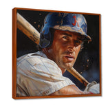 Baseball Player At The Pitch I - Sport Baseball Canvas Wall Art
