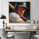 Baseball Player At The Pitch I - Sport Baseball Canvas Wall Art