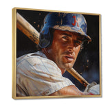 Baseball Player At The Pitch I - Sport Baseball Canvas Wall Art