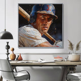 Baseball Player At The Pitch I - Sport Baseball Canvas Wall Art