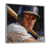 Baseball Player At The Pitch I - Sport Baseball Canvas Wall Art