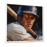 Baseball Player At The Pitch I - Sport Baseball Canvas Wall Art