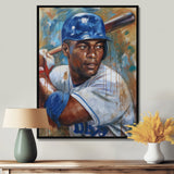Portrait Of Baseball Legend On The Field I - Sport Baseball Canvas Wall Art