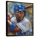 Portrait Of Baseball Legend On The Field I - Sport Baseball Canvas Wall Art