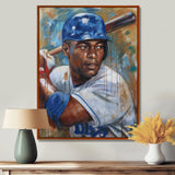 Portrait Of Baseball Legend On The Field I - Sport Baseball Canvas Wall Art