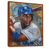 Portrait Of Baseball Legend On The Field I - Sport Baseball Canvas Wall Art