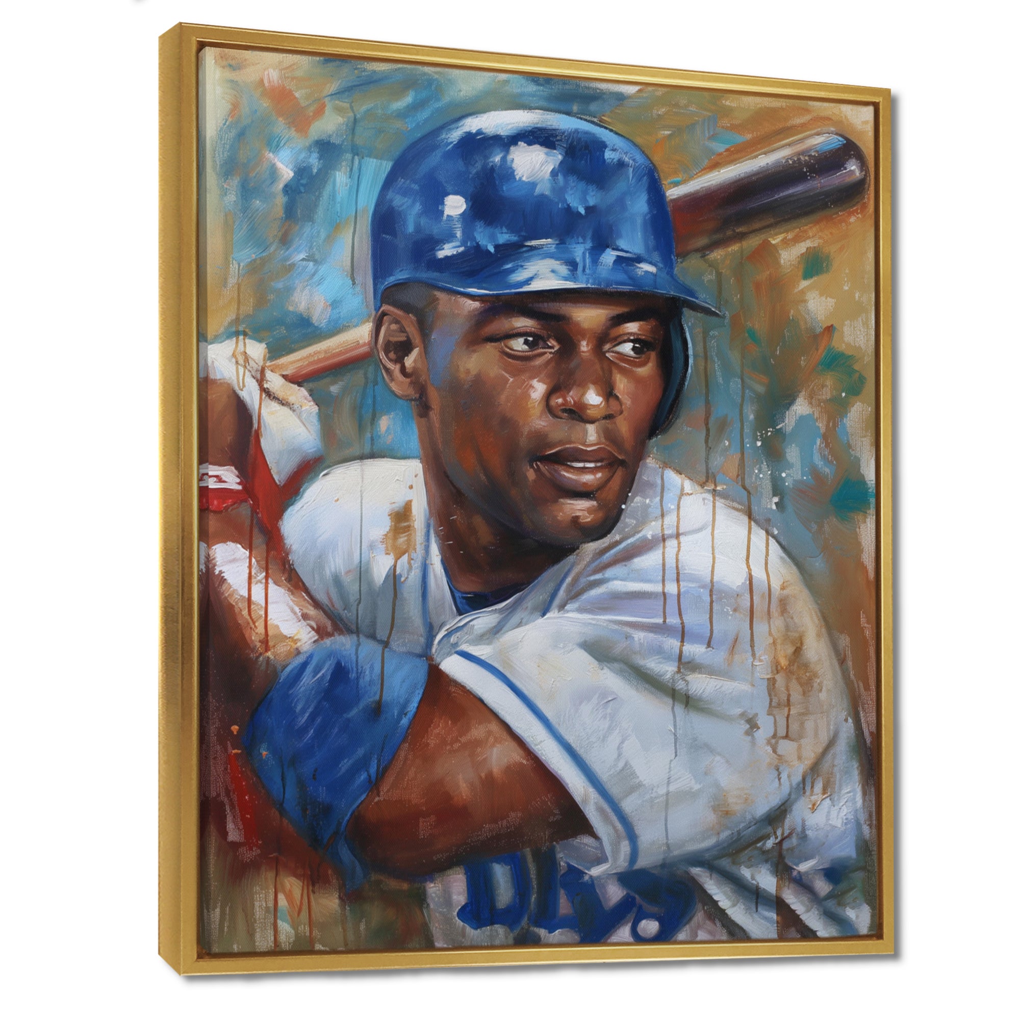 Portrait Of Baseball Legend On The Field I - Sport Baseball Canvas Wall Art