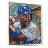 Portrait Of Baseball Legend On The Field I - Sport Baseball Canvas Wall Art