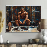Bodybuilding Weightlifting Determination - Aerobic & Bodybuilding Canvas Wall Art