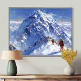Mountain Snow Hiking In Alaska I - Hiking Canvas Wall Art