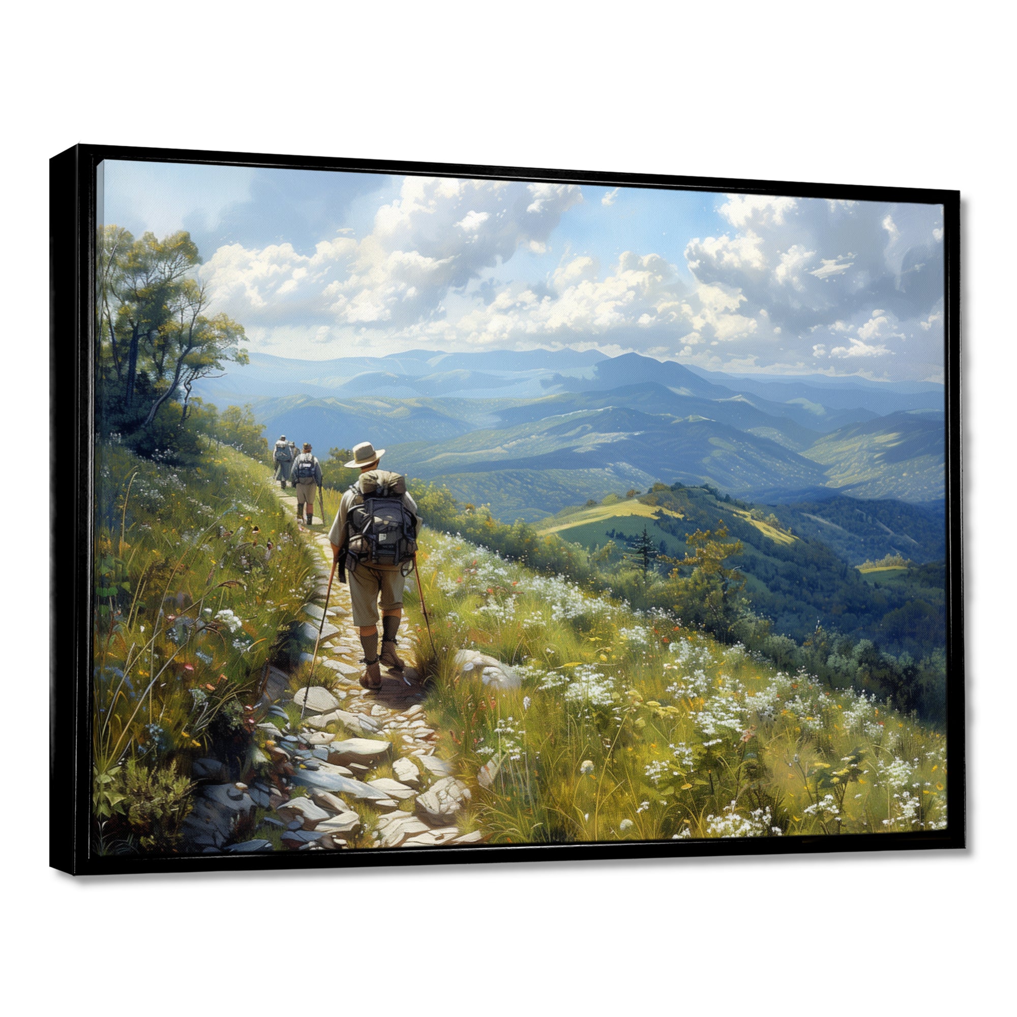 The Appalachian Mountain Trail Hike I - Hiking Canvas Wall Art
