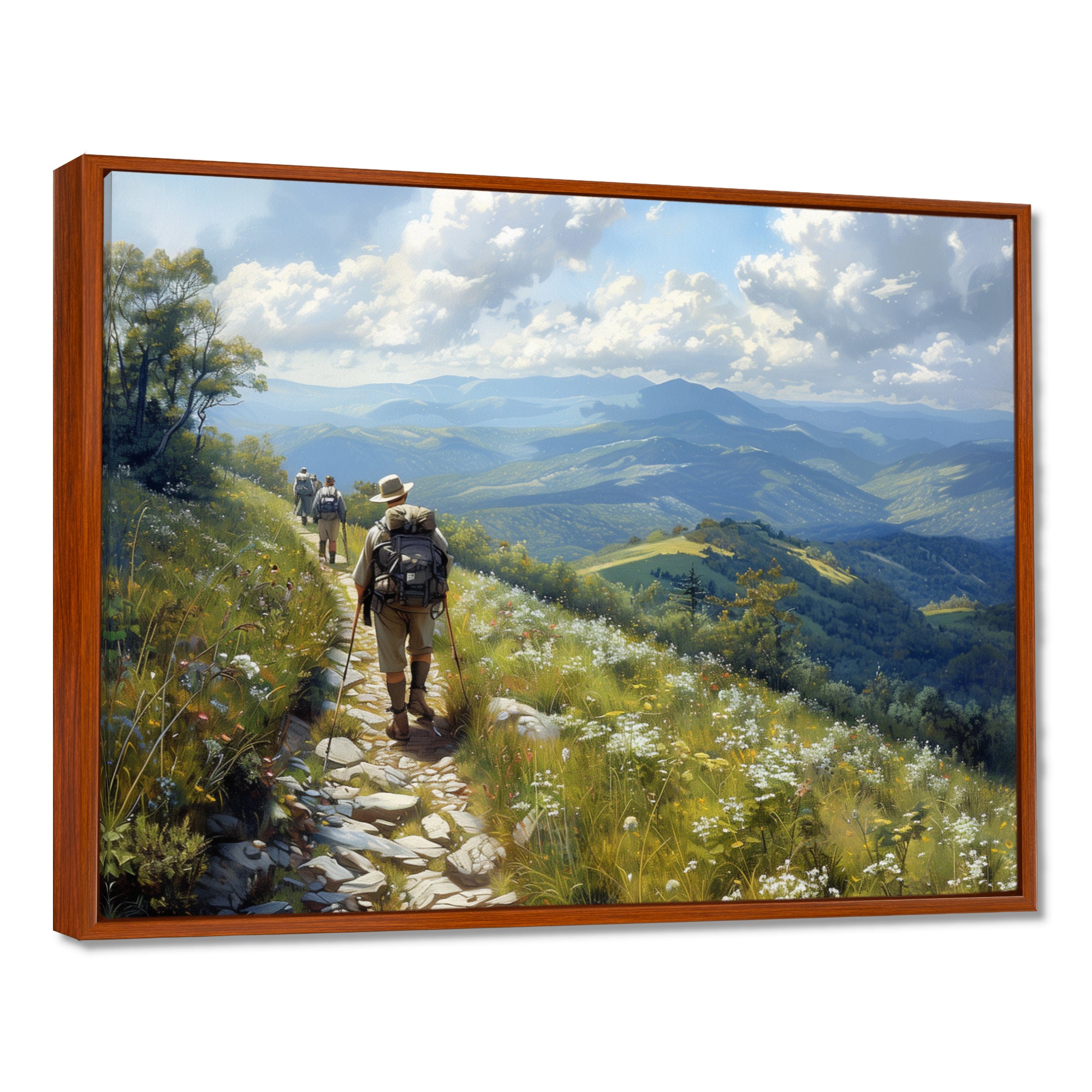 The Appalachian Mountain Trail Hike I - Hiking Canvas Wall Art