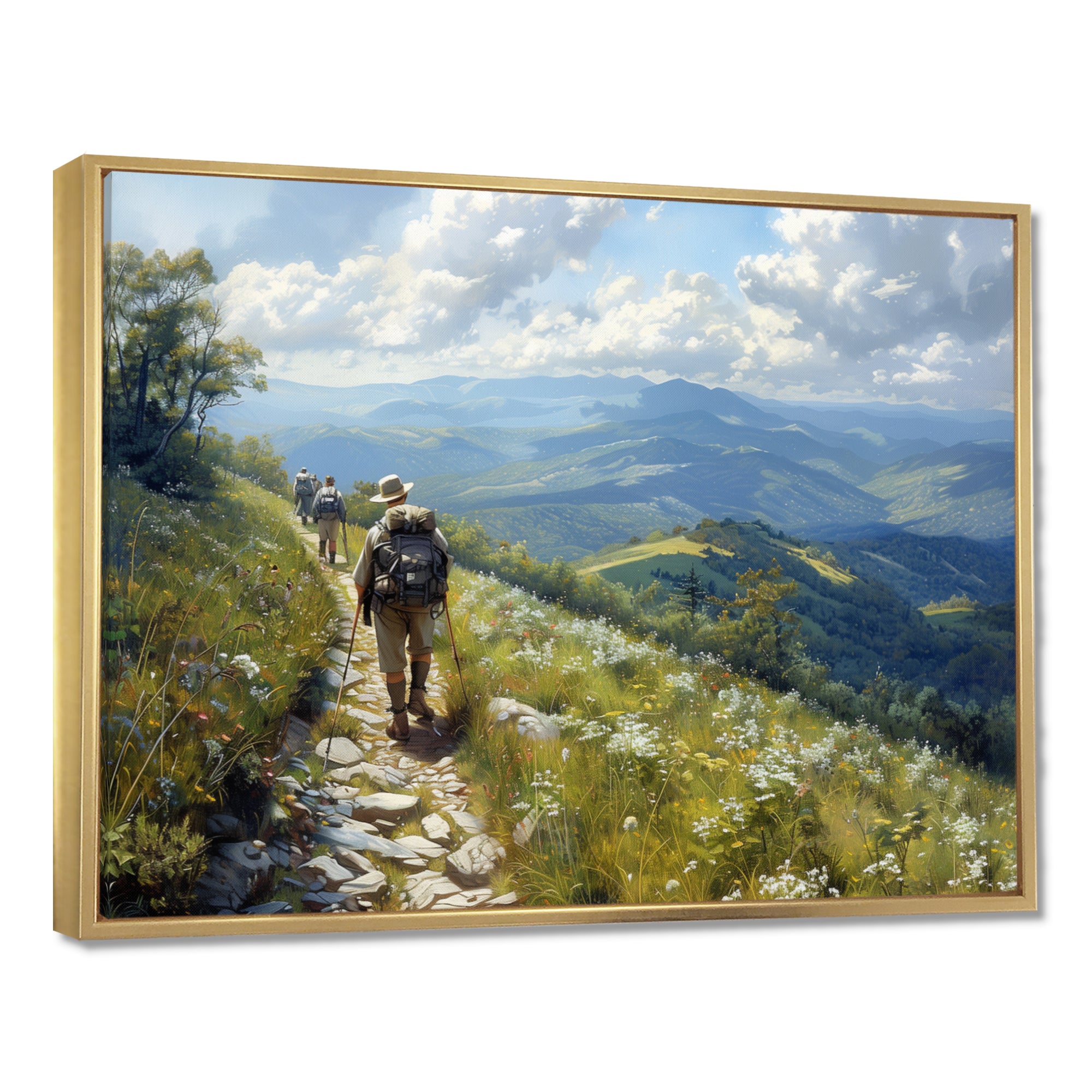 The Appalachian Mountain Trail Hike I - Hiking Canvas Wall Art