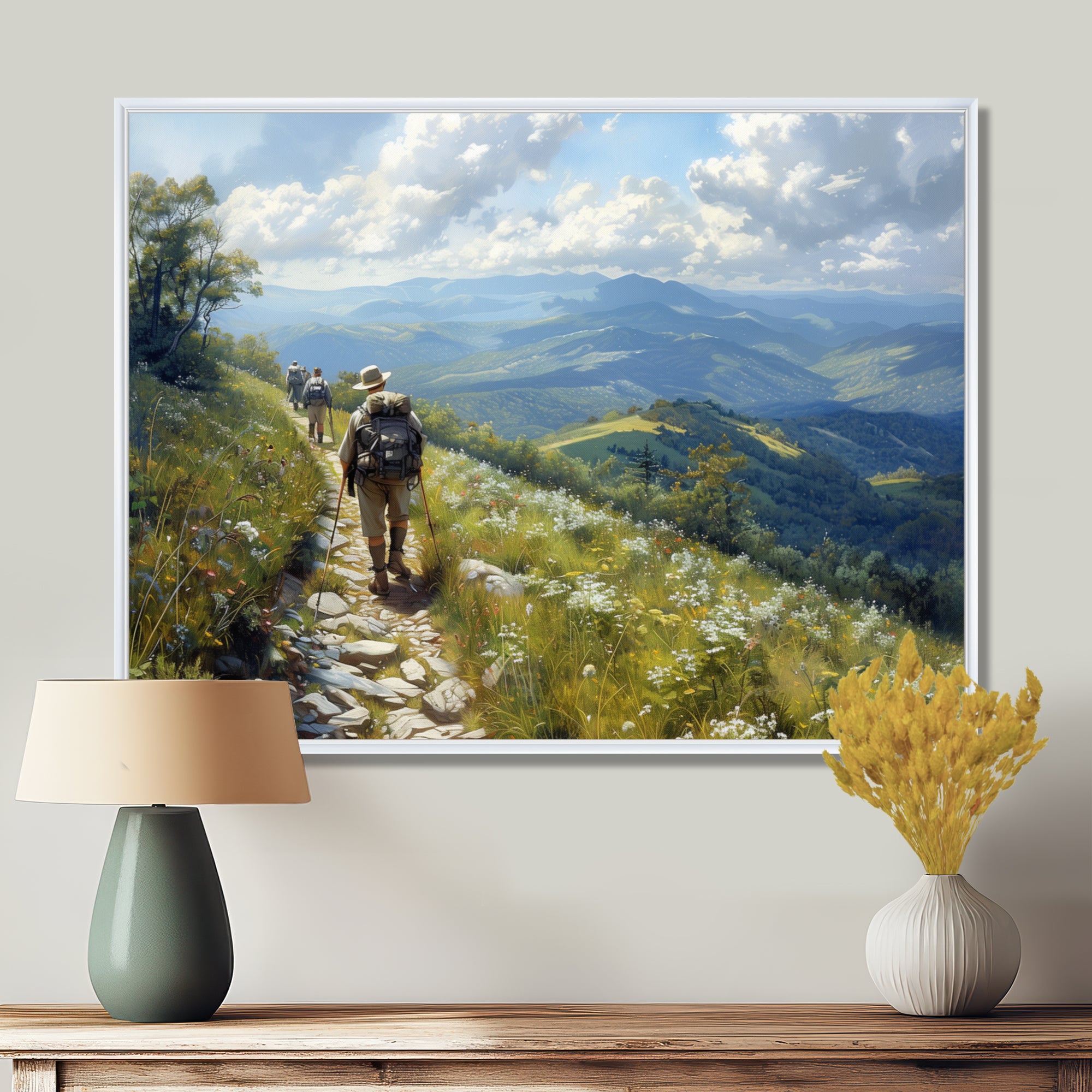 The Appalachian Mountain Trail Hike I - Hiking Canvas Wall Art