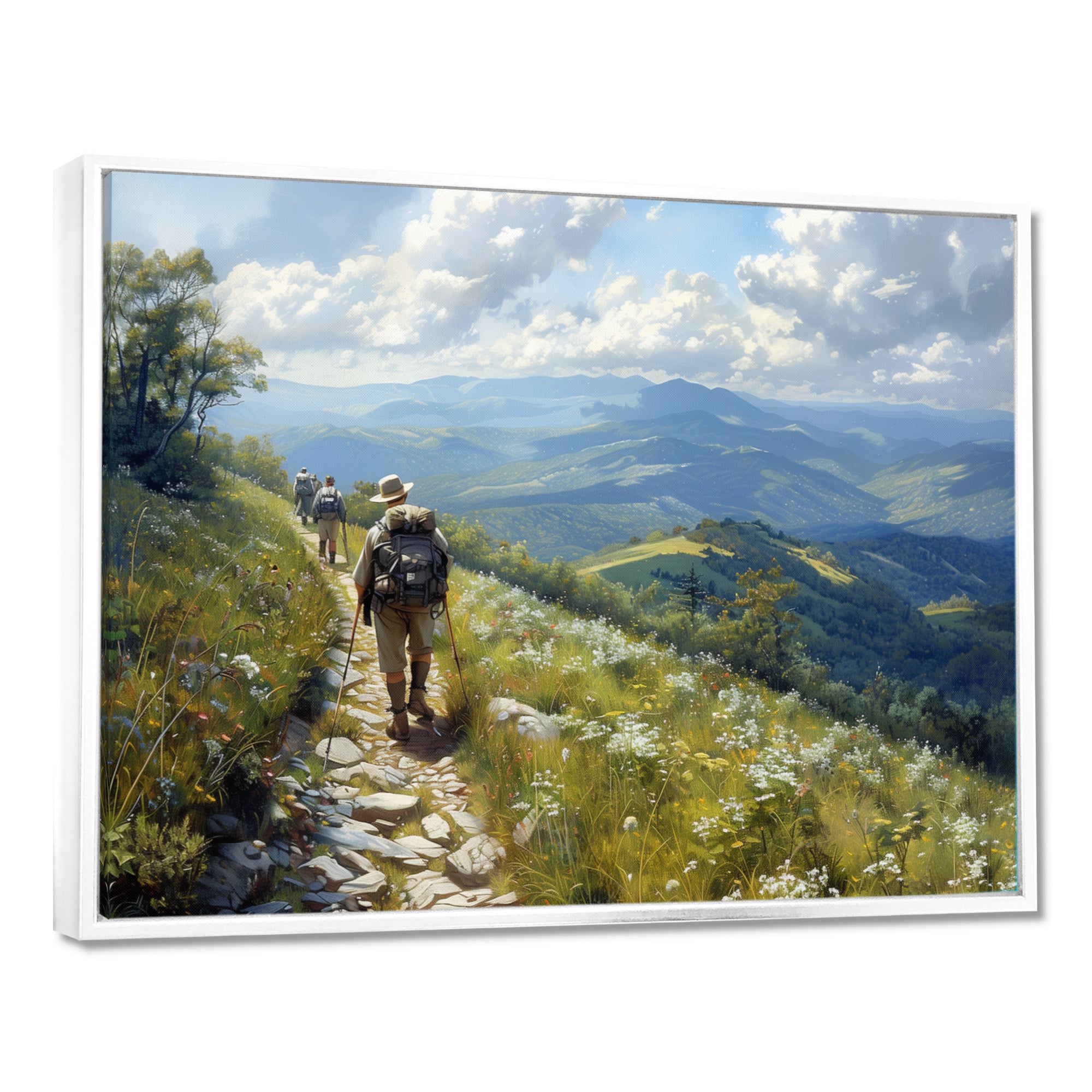 The Appalachian Mountain Trail Hike I - Hiking Canvas Wall Art