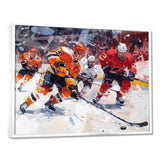 Hockey Players During Playoffs I - Sport Hockey Canvas Wall Art