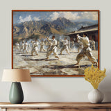 Martial Arts At The Shaolin Temple I - Martial Arts Canvas Wall Art