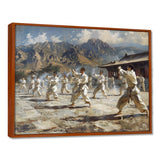 Martial Arts At The Shaolin Temple I - Martial Arts Canvas Wall Art