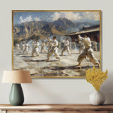 Martial Arts At The Shaolin Temple I - Martial Arts Canvas Wall Art