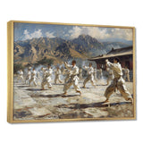 Martial Arts At The Shaolin Temple I - Martial Arts Canvas Wall Art