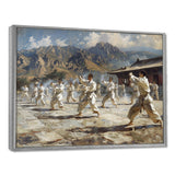 Martial Arts At The Shaolin Temple I - Martial Arts Canvas Wall Art