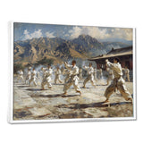 Martial Arts At The Shaolin Temple I - Martial Arts Canvas Wall Art
