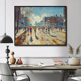 Running Marathon In Boston - Running Canvas Wall Art