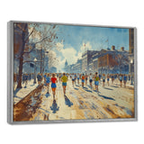 Running Marathon In Boston - Running Canvas Wall Art