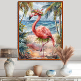 Dancing Flamingo Beach In Aruba - Flamingo Wall Art Prints