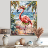 Dancing Flamingo Beach In Aruba - Flamingo Wall Art Prints