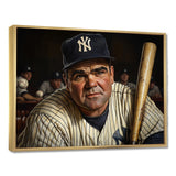 Baseball Player Portrait I - Sport Baseball Canvas Wall Art