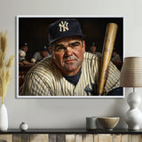 Baseball Player Portrait I - Sport Baseball Canvas Wall Art